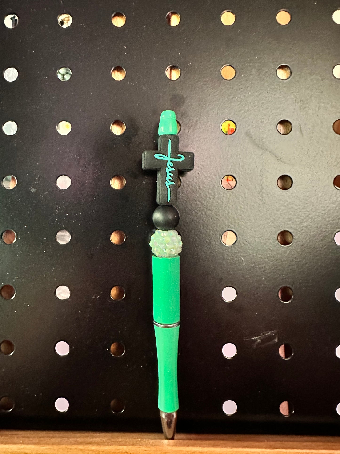 Turquoise Jesus Pen