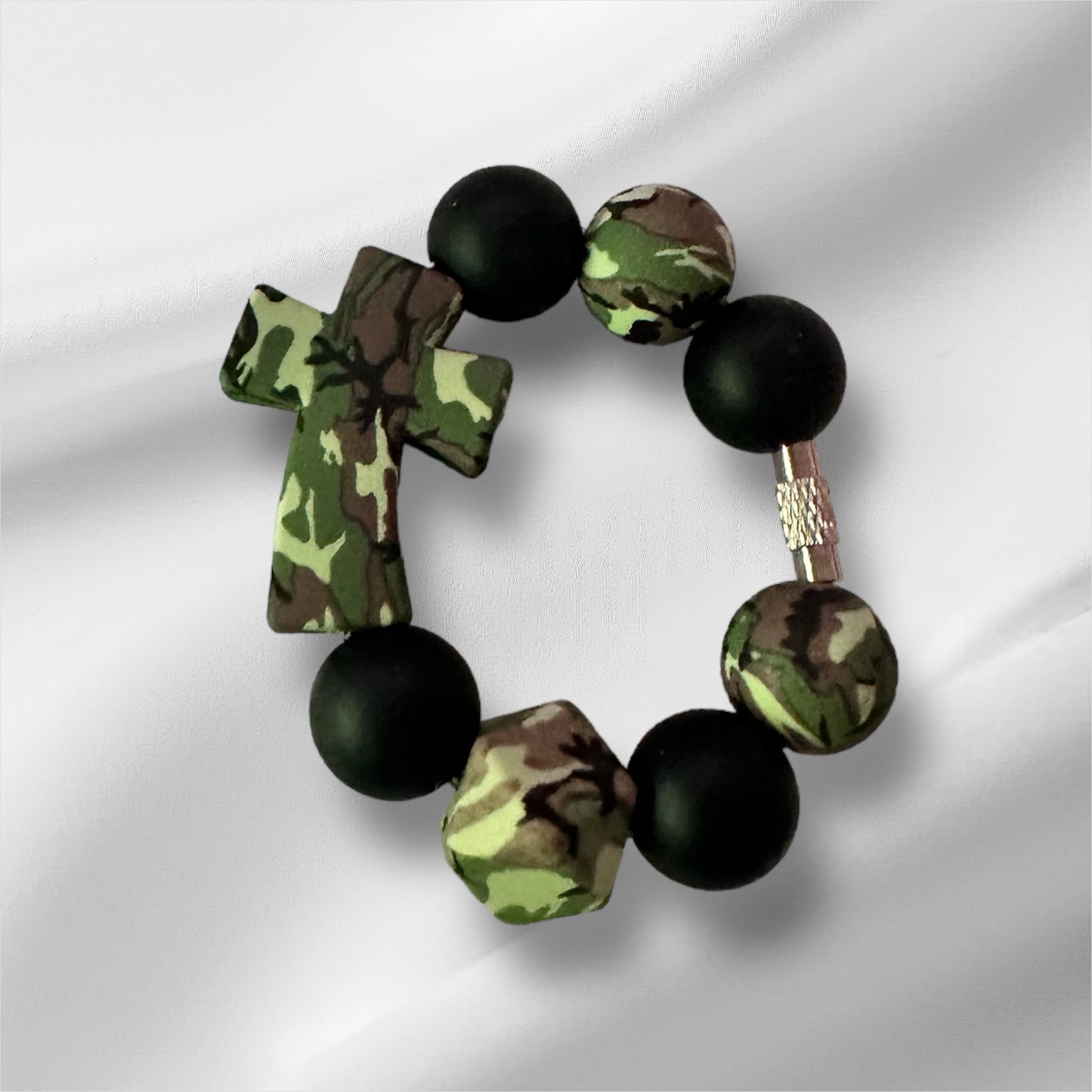 Camouflage Cross Cup Charm